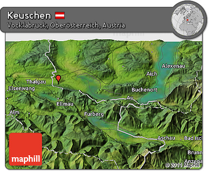 Satellite 3D Map of Keuschen