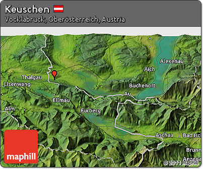 Satellite 3D Map of Keuschen