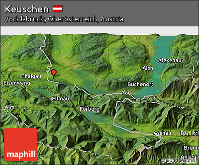 Satellite 3D Map of Keuschen