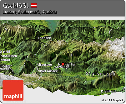 Satellite Panoramic Map of Gschlößl