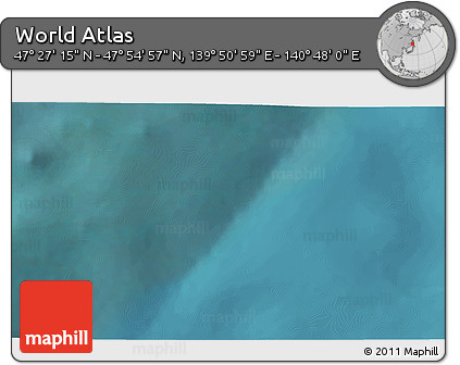 Satellite 3D Map of the Area around 47° 41' 6" N, 140° 19' 29" E