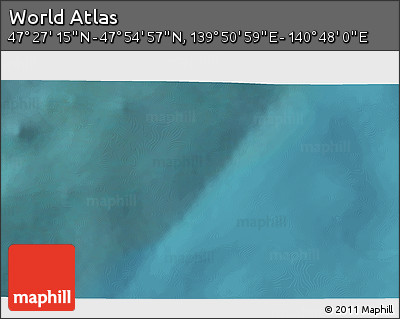 Satellite 3D Map of the Area around 47° 41' 6" N, 140° 19' 29" E