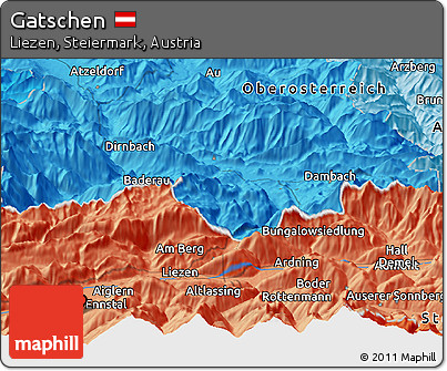 Political Panoramic Map of Gatschen