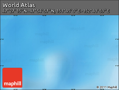 Physical Map of the Area around 47° 41' 6" N, 152° 13' 29" E