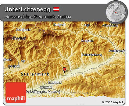 Physical 3D Map of Unterlichtenegg