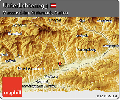 Physical 3D Map of Unterlichtenegg