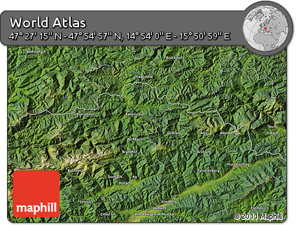 Satellite Map of the Area around 47° 41' 6" N, 15° 22' 30" E