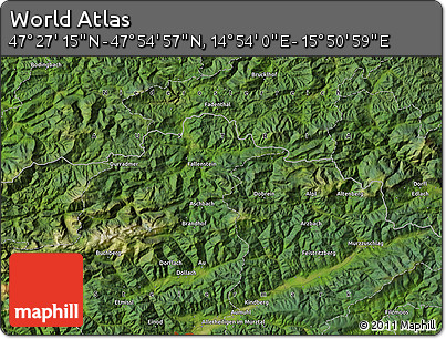 Satellite Map of the Area around 47° 41' 6" N, 15° 22' 30" E