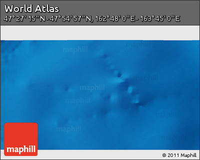 Physical 3D Map of the Area around 47° 41' 6" N, 163° 16' 30" E