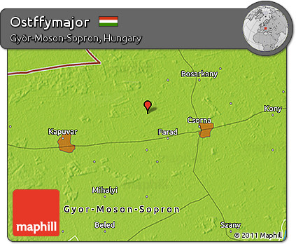 Physical 3D Map of Ostffymajor