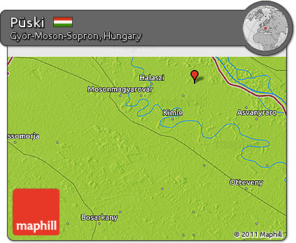 Physical 3D Map of Püski