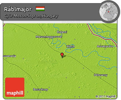 Physical 3D Map of Ráblmajor
