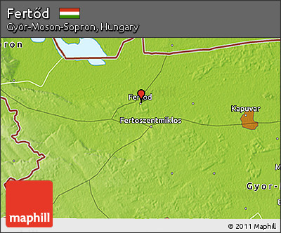 Physical 3D Map of Fertőd