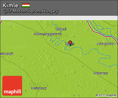 Physical 3D Map of Kimle