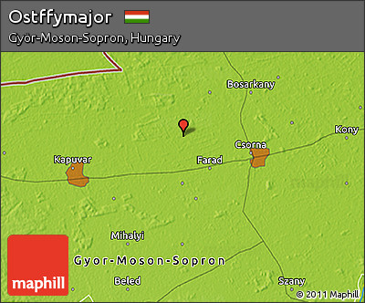 Physical 3D Map of Ostffymajor