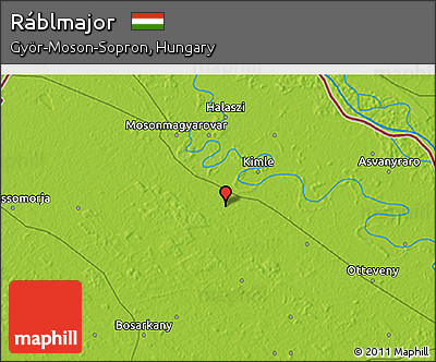 Physical 3D Map of Ráblmajor