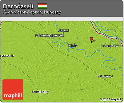 Physical 3D Map of Darnózseli