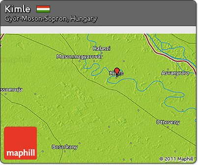 Physical 3D Map of Kimle