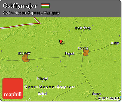 Physical 3D Map of Ostffymajor