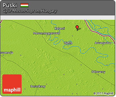 Physical 3D Map of Püski