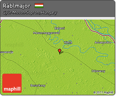Physical 3D Map of Ráblmajor