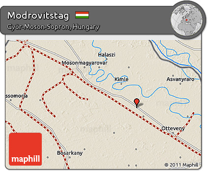 Shaded Relief 3D Map of Modrovitstag