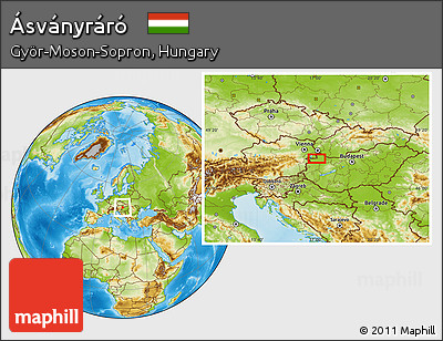 Physical Location Map of Ásványráró