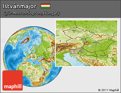Physical Location Map of Istvánmajor
