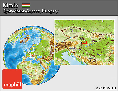 Physical Location Map of Kimle