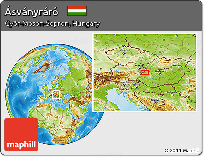 Physical Location Map of Ásványráró