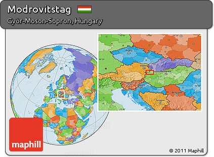 Political Location Map of Modrovitstag