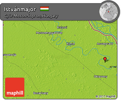 Physical Map of Istvánmajor