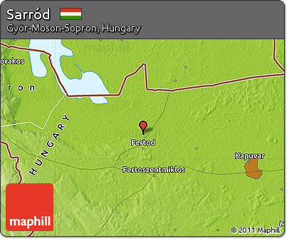 Physical Map of Sarród