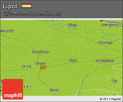 Physical Panoramic Map of Lipót