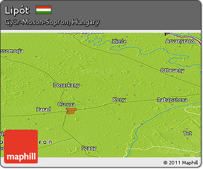 Physical Panoramic Map of Lipót