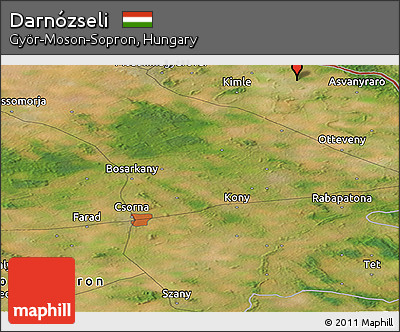 Satellite Panoramic Map of Darnózseli