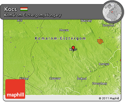 Physical 3D Map of Kocs