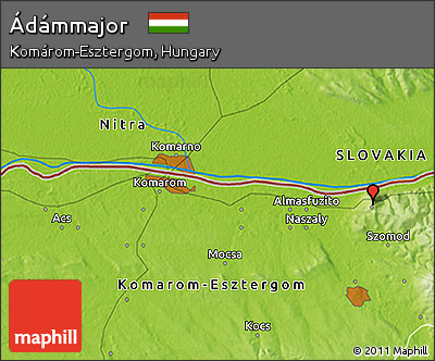 Physical 3D Map of Ádámmajor