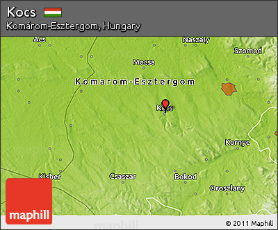 Physical 3D Map of Kocs