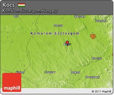 Physical 3D Map of Kocs