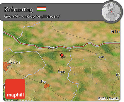Satellite 3D Map of Krémertag