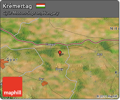 Satellite 3D Map of Krémertag