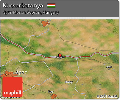 Satellite 3D Map of Kucserkatanya