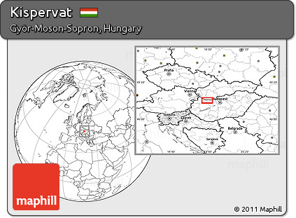 Blank Location Map of Kispervat
