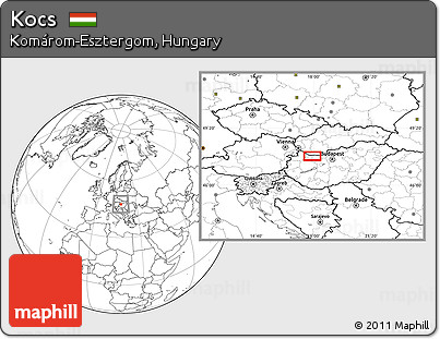 Blank Location Map of Kocs