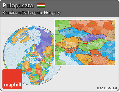 Political Location Map of Pulapuszta