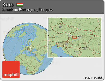 Savanna Style Location Map of Kocs