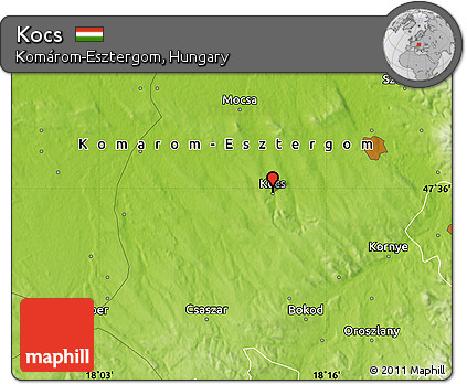 Physical Map of Kocs