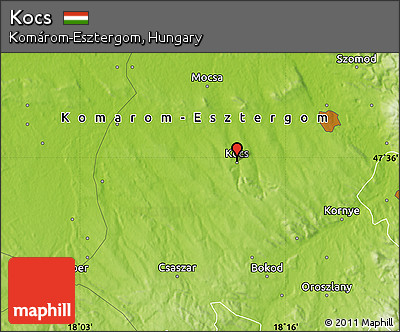 Physical Map of Kocs