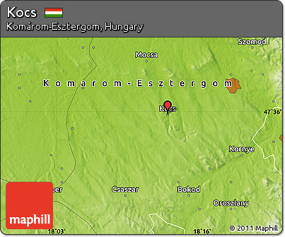 Physical Map of Kocs